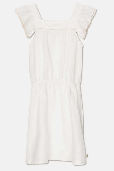 Linen lace dress - Ivory - 6Y - Dresses