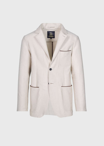 Linen Technical Canvas Jacket - Natural - Jacket