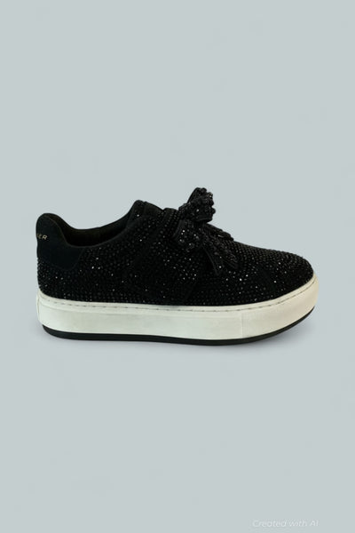 London Laney Bow Low Top Sneakers - Black - EU 41 - Sneaker