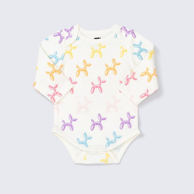 Long Sleeve Jack + Jill Bodysuit - Balloon Animals - Bodysuit