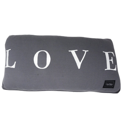 Love Pillow Sham - Charcoal Ribbed - OS - Pillow Case
