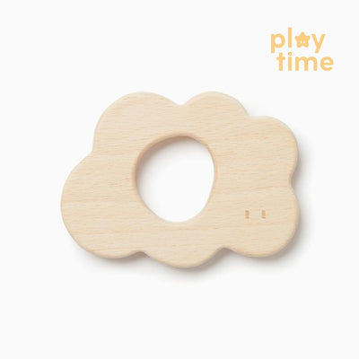 Wooden Cloud Teether - Wood