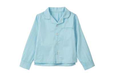 LS Organic Cotton Woven Collared Shirt - Sky Blue - Collared Shirt