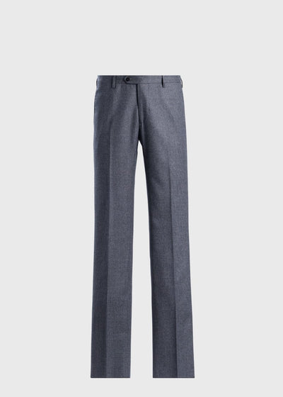 Mini Tooth Wool Trouser - Grey