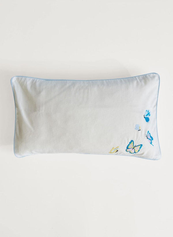 Toddler Pillow Case - Embroidered Butterfly