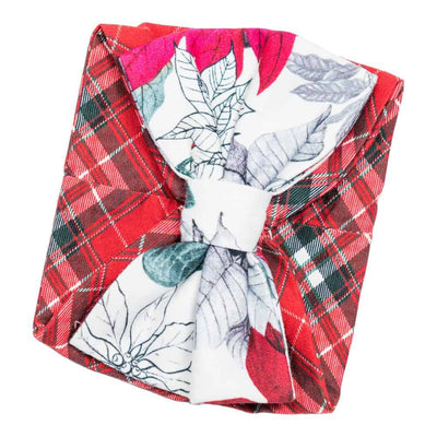 Oversized Bow Headband - Poinsettia