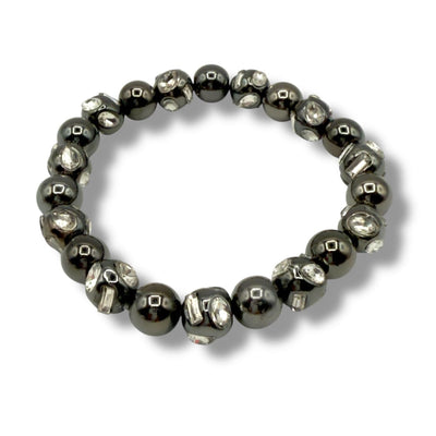 Glimmer Bead Bracelet - Black