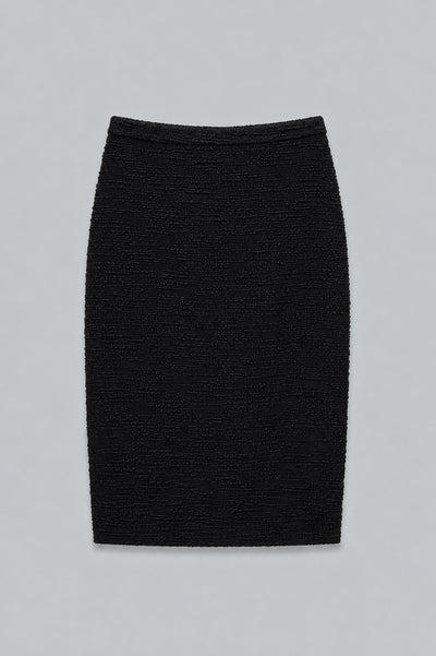 Valerie Tweed Midi Skirt - Black