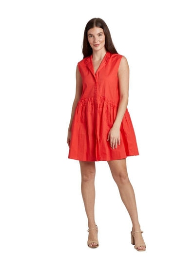 Maddie Dress - Coral - Dresses