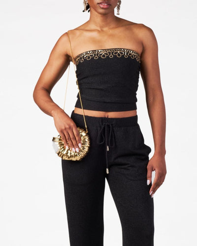 Maia Top - Black Shimmer - S - Shirt