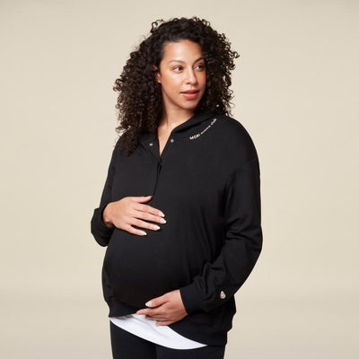 Mama Slogan Hooded Sweatshirt - Black - sweatshirt - baby