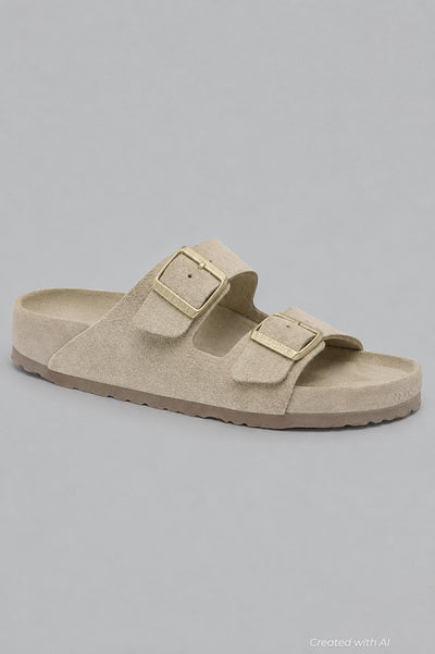 Men’s Arizona Slide Sandals Exclusive - Beige - 9 9.5US / 42EU - Sandal