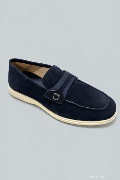 Men’s Drame Suede Loafers - Midnight - Loafers