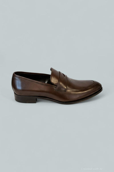 Mens Francis Penny Loafers Exclusive - Burnished Brown - Loafers