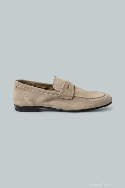 Men’s Lastra Suede Penny Loafers - Brown - EU 43 US MENS 10 D MEDIUM - Loafers