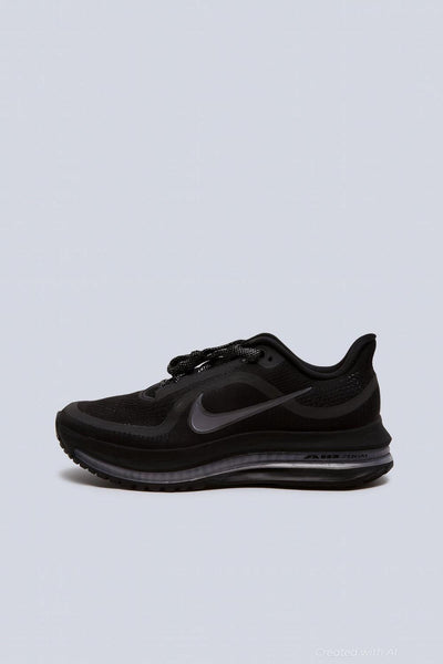 Men’s Nike Pegasus Premium Running Shoes - Black/Black/Metallic Silver - 9.5 - Sneaker
