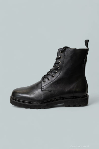 Men’s Skiff Military Boots - Black - Boots