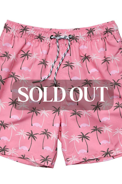 Mens Sustainable Volley Board Short - Palm Paradise - Board Short