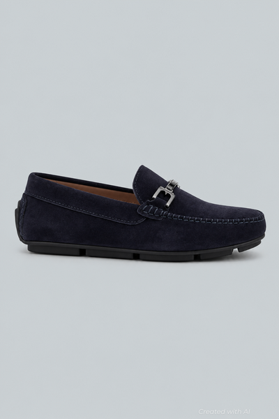 Men’s Taso Bit Drivers - Navy Suede - 9.5 - Loafers