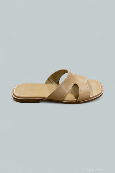Meyers Leather Slide - Brown - US 6 - Sandal