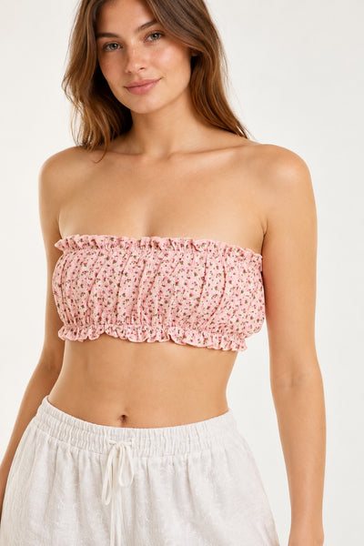 Blossom Tube Top - Pink
