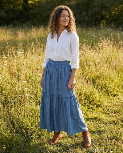 Mimi Skirt - Chambray - Skirt