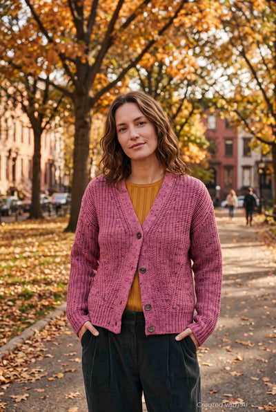 Mireille Cardigan - Pink - Cardigan