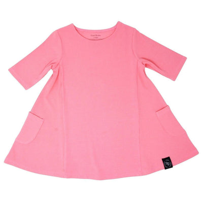 Miss Mayhem Tunic - Geranium Pink Rib - 18-24 Months - Dresses