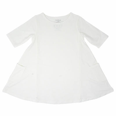 Miss Mayhem Tunic - Whispery White Rib - Dresses