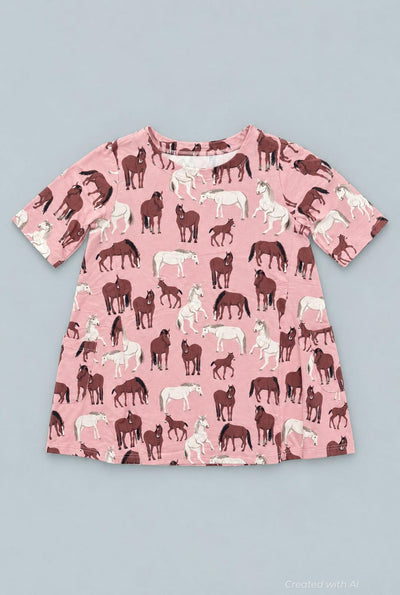 Miss Mayhem Tunic - Wild Horses - Dresses