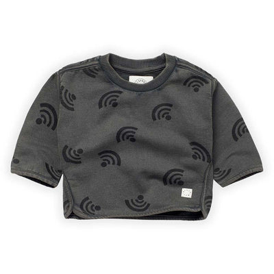 Wifi Print Sweatshirt - Asphalt - Sweatshirt