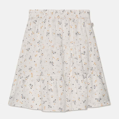 Muslin Floral Flared Skirt - Ivory - 12Y - Skirt