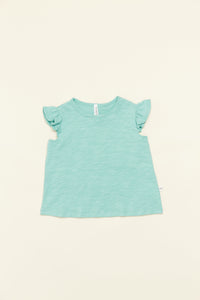 Baby Flutter Tee - Blue Sage