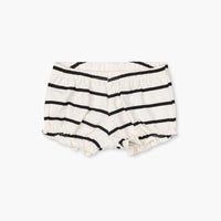Ruffle Bloomers - Black + White Mod Stripe