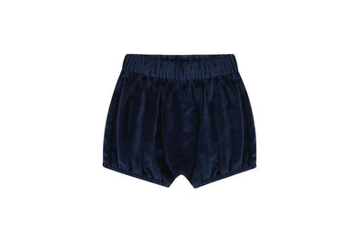 Organic Cotton Velvet Bloomers - Navy