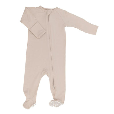 Zipper Footie - Pumice - Onesie