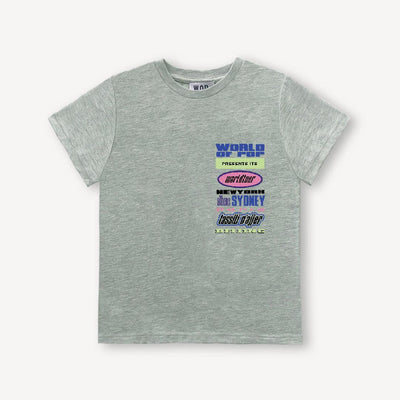 Children’s ’World Tour’ T-shirt - Grey - T-shirt
