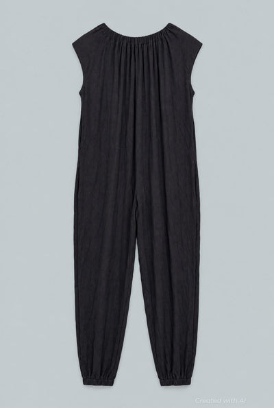 Nikki Rib Jersey Jumpsuit - Black - XS - Jumpsuit