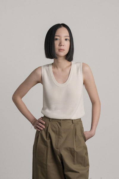 No.15 Scoop Tank - Salt - Tank Top