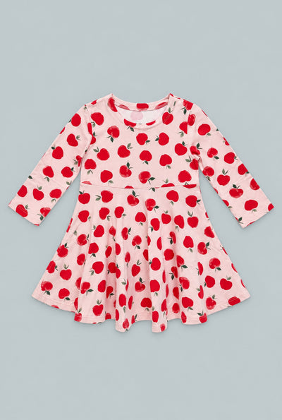 Swirly Girl Dress - Snow White