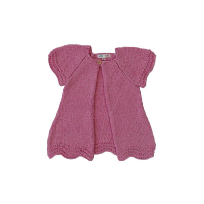 Noa Cardigan (Hand-knitted) - Peach - 12M - Cardigan