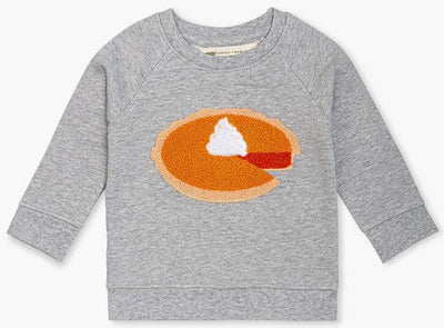 Embroidered Crewneck Sweatshirt - Pumpkin Pie - Crewneck Sweatshirt