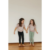 Peace Floral Kid’s Illustrated T-Shirt - Fawn