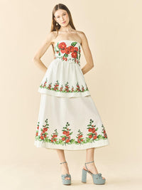 Daisy Dress x Larsen McDowell - White Larsen Watercolor