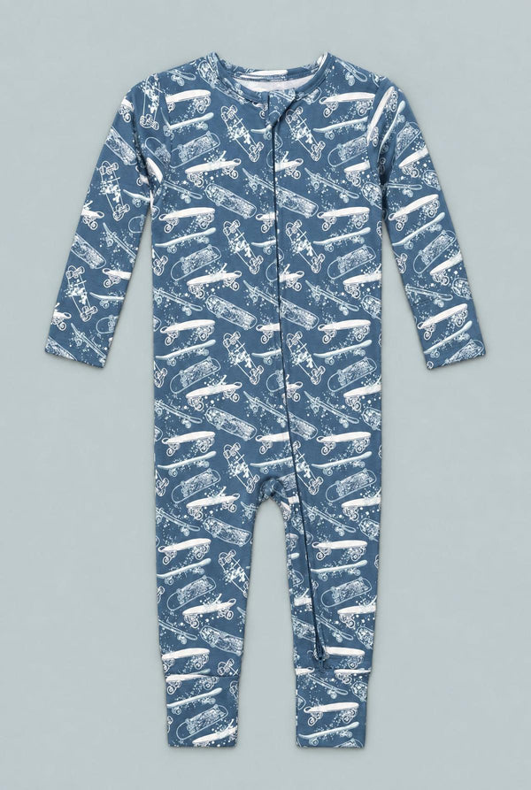 Convertible Romper - Skateboards