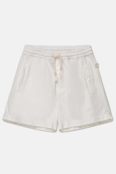 Rustic cotton bermuda shorts - Ivory