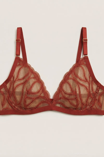Open-Hearted Plunge Bra - Sienna - Bra