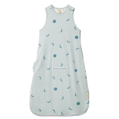 Organic Cotton & Merino Sleeping Bag - Lunar Blue Print - 0-24m - Sleeping Bag