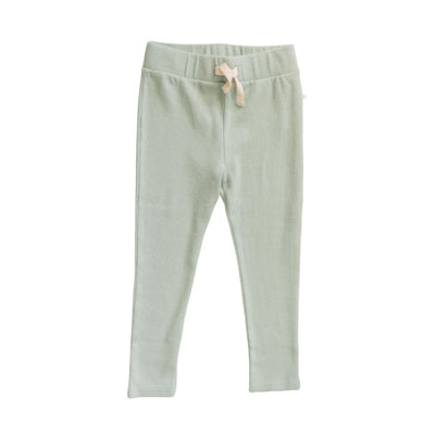 Organic Cotton Modal Rib Legging - Jade - Leggings