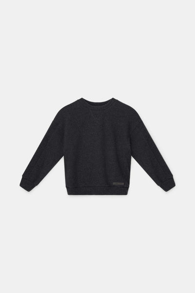Organic knit sweater - Dark grey - Crewneck Sweatshirt